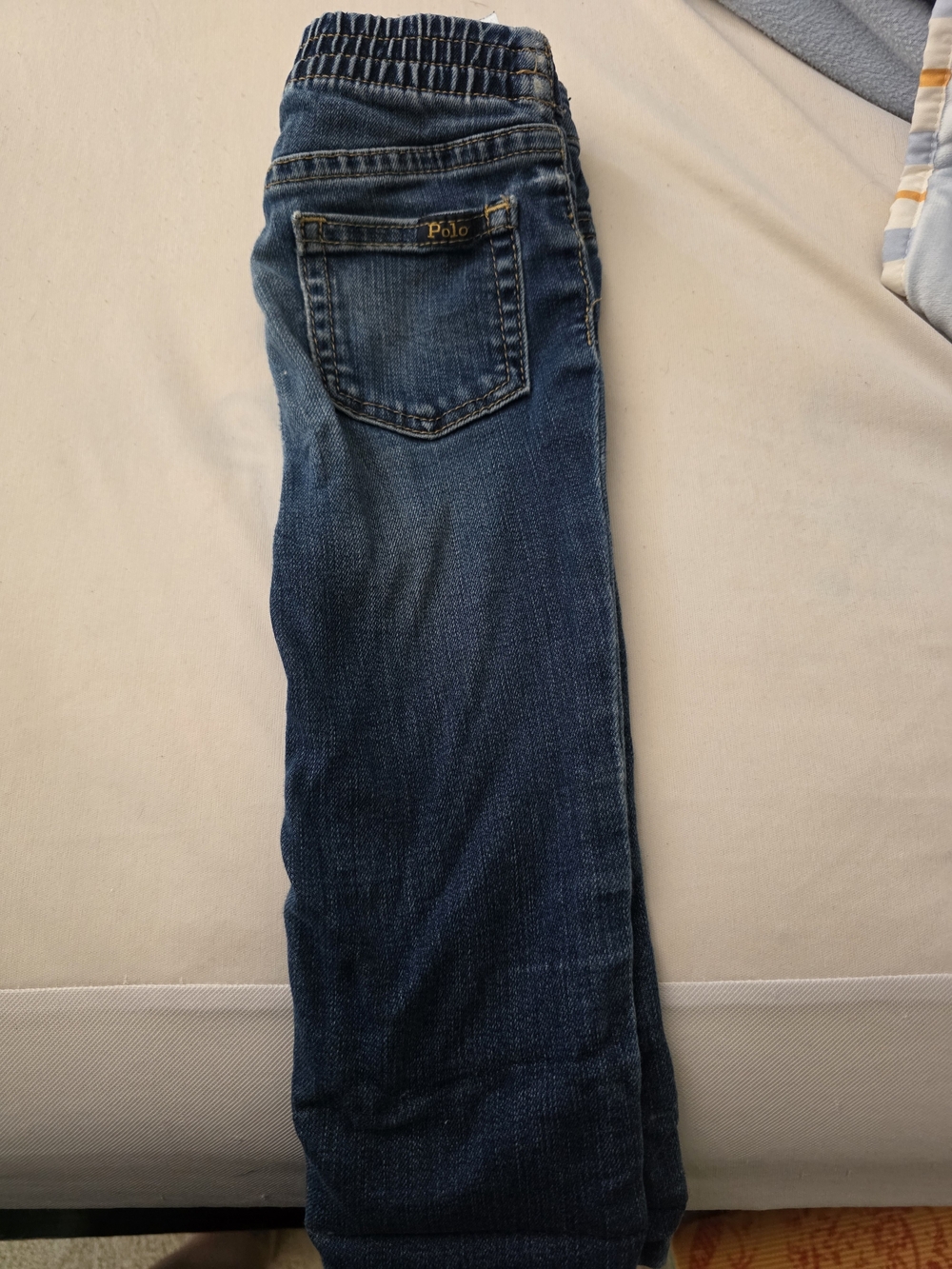Polo by Ralph Lauren Baby Indigo Elastic-Waist Straight Leg Jeans